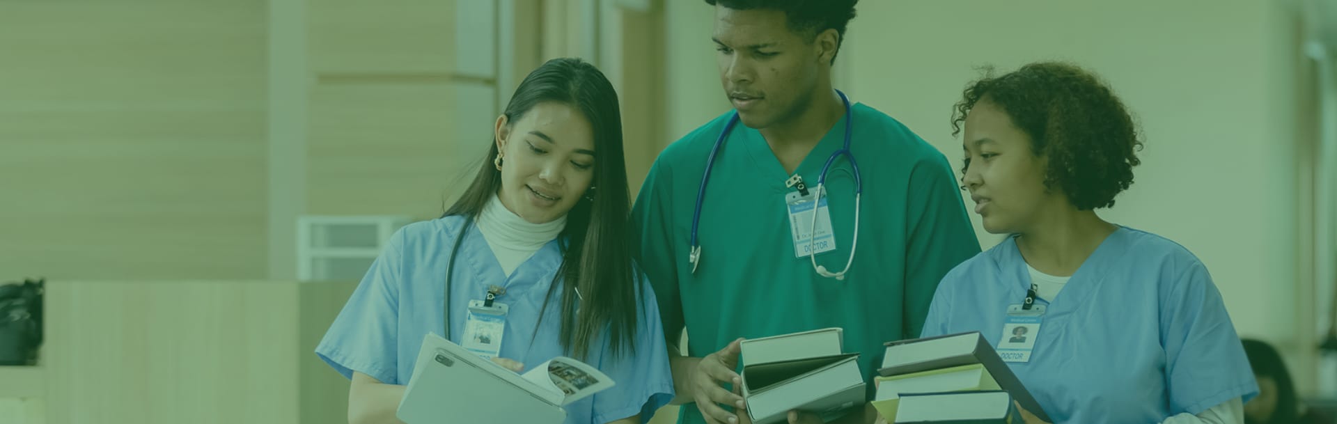 Group of Nursing Students and Nurse Educator