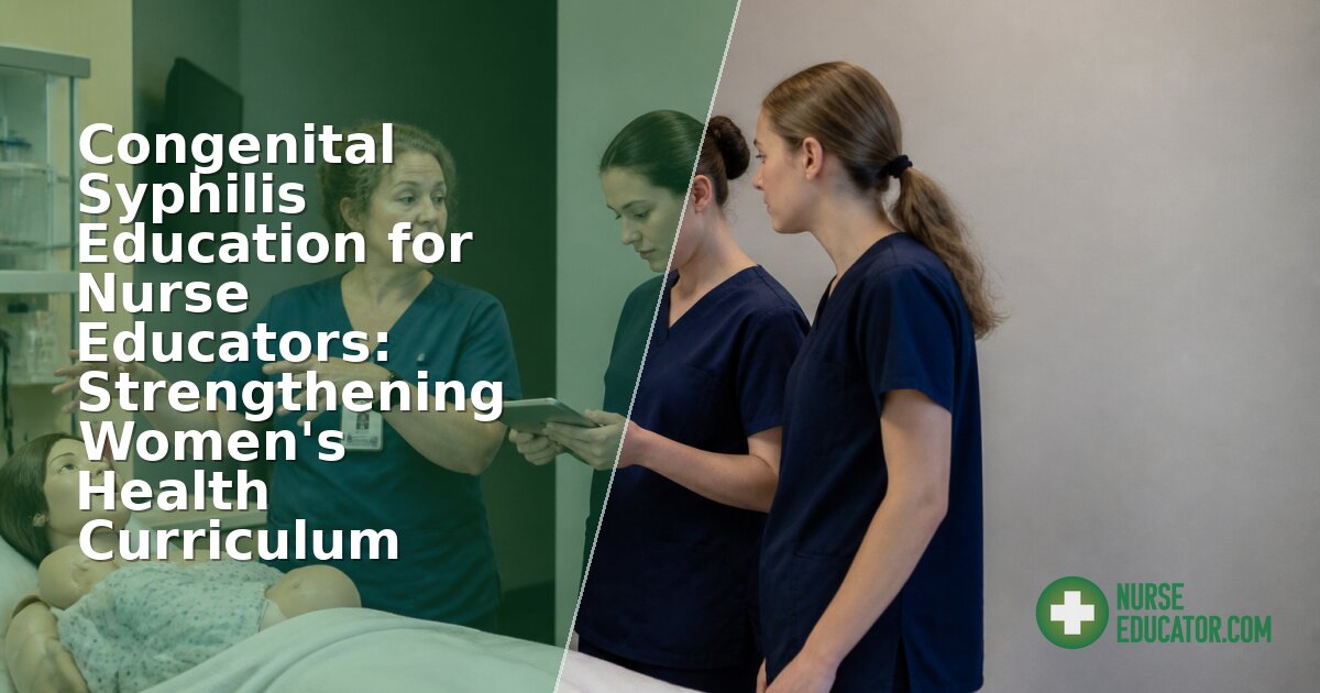Teaching Congenital Syphilis in Nursing Programs: Educator Guide