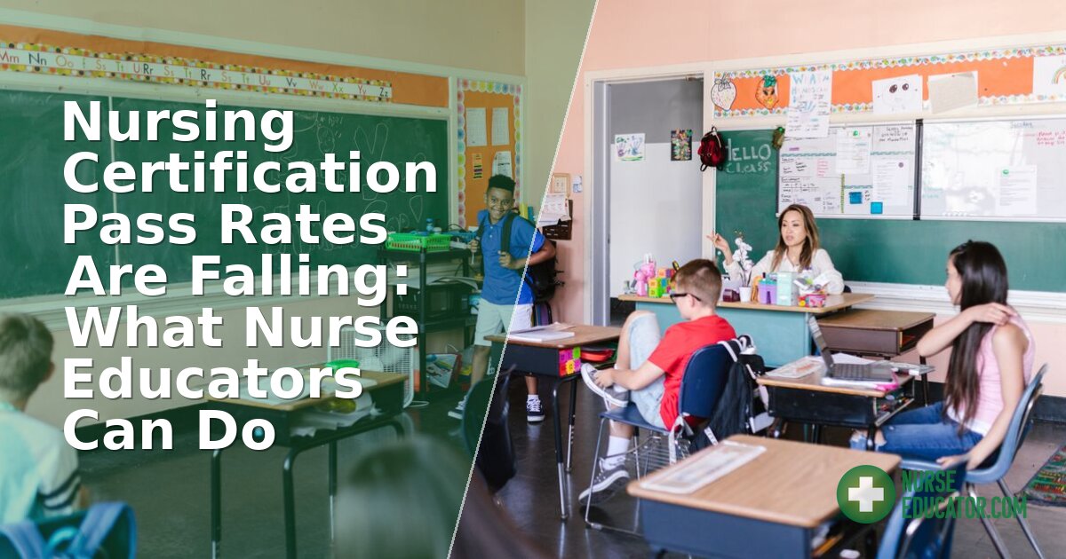 Nursing Certification Pass Rates Falling: Educator Playbook