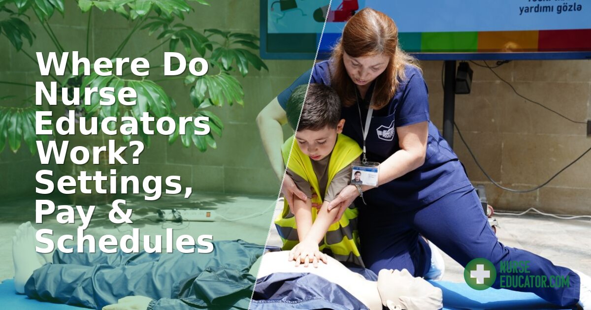 Where Do Nurse Educators Work? Settings, Pay & Schedules