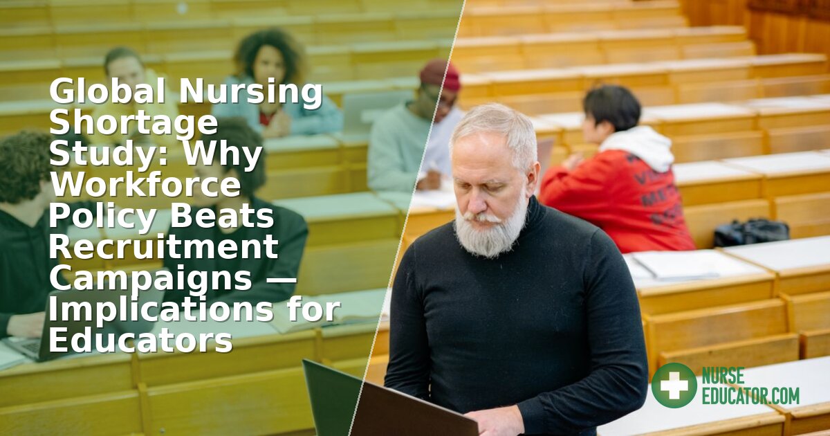 Global Nursing Shortage Study: Policy Over Recruitment