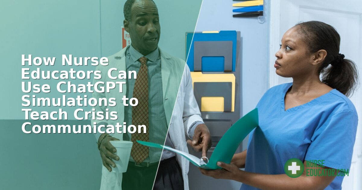 How to Use ChatGPT to Teach Crisis Communication in Nursing