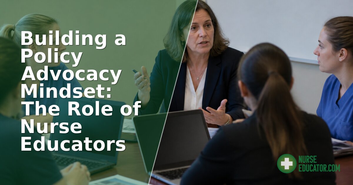 Nurse Educator Policy Advocacy: How to Teach & Lead