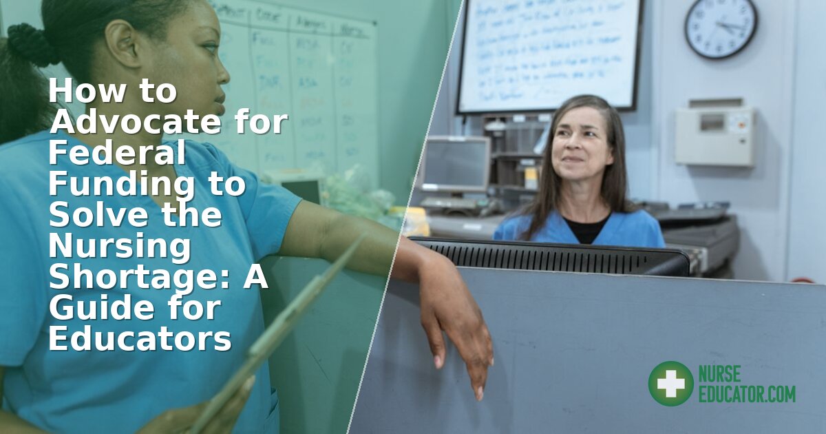 How to Advocate for Federal Nursing Funding: Educator Guide
