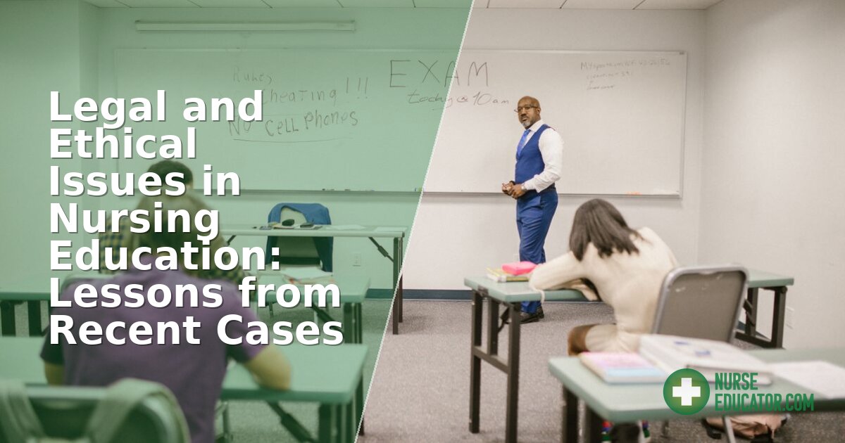 Legal and Ethical Issues in Nursing Education: Lessons