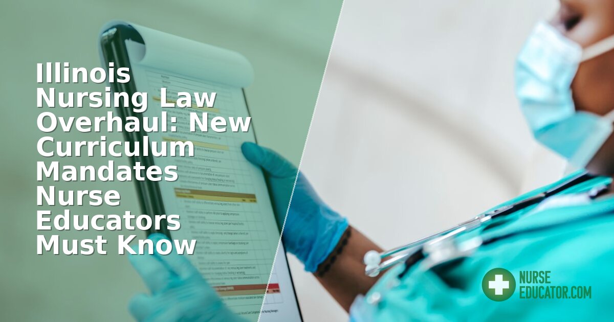 Illinois HB1807: New Curriculum Rules for Nurse Educators